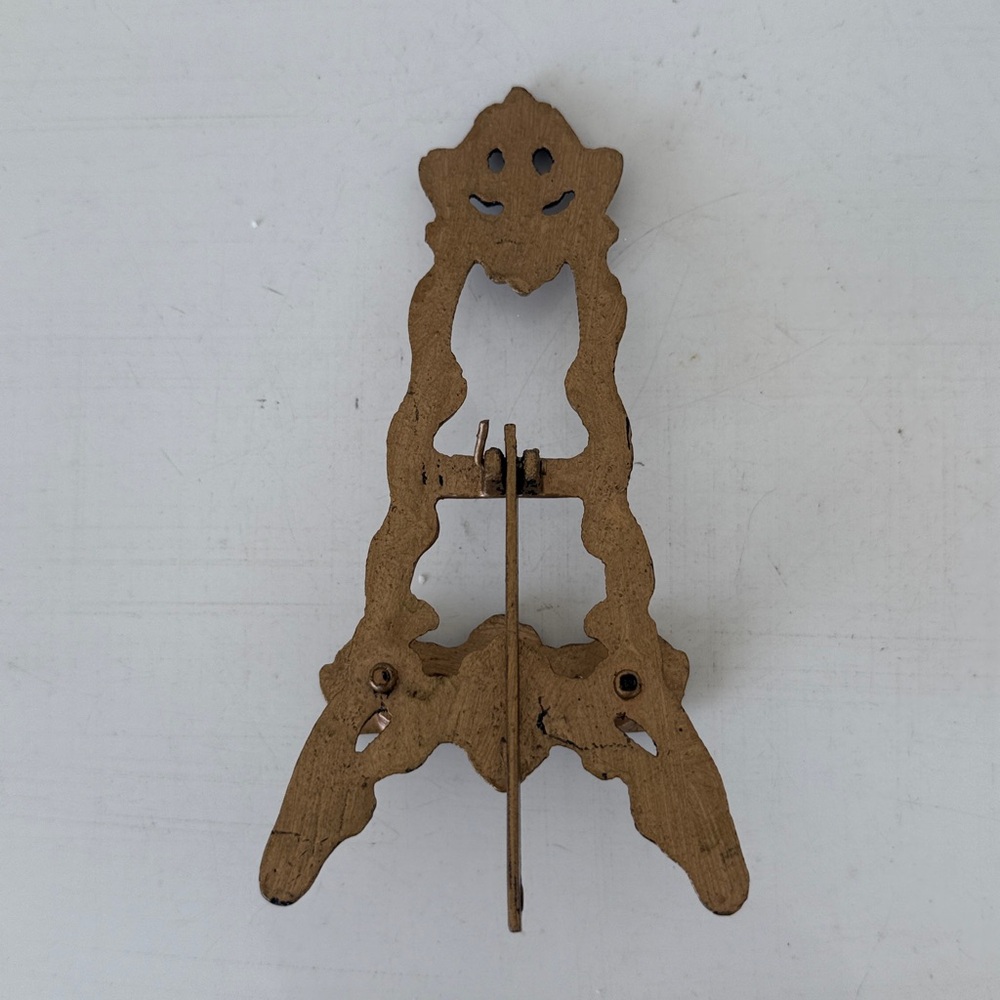 Vintage Garden Fountain Mini Artwork and Mini Easel. Made in England - Picture 14 of 16